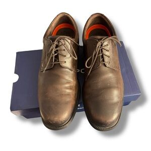 Rockport truTECH Brown Leather Oxford Dress Shoes 10.5 W